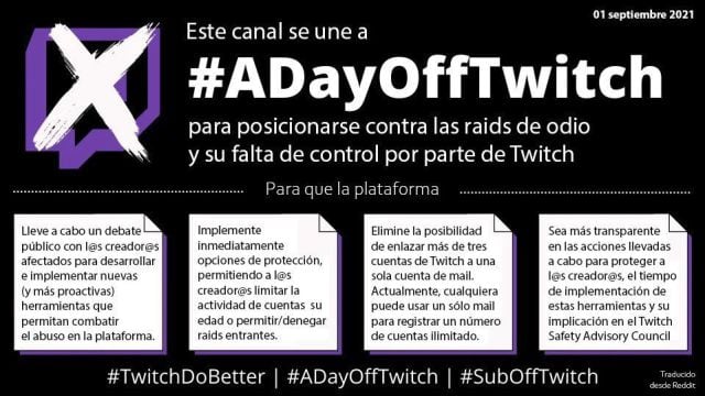 #ADayOffTwitch