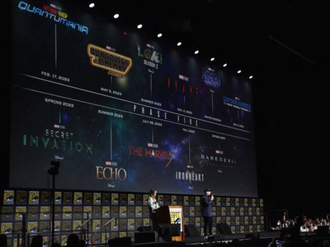 Kevin Feige hablando de la Fase 5 del Universo Cinematográfico de Marvel.