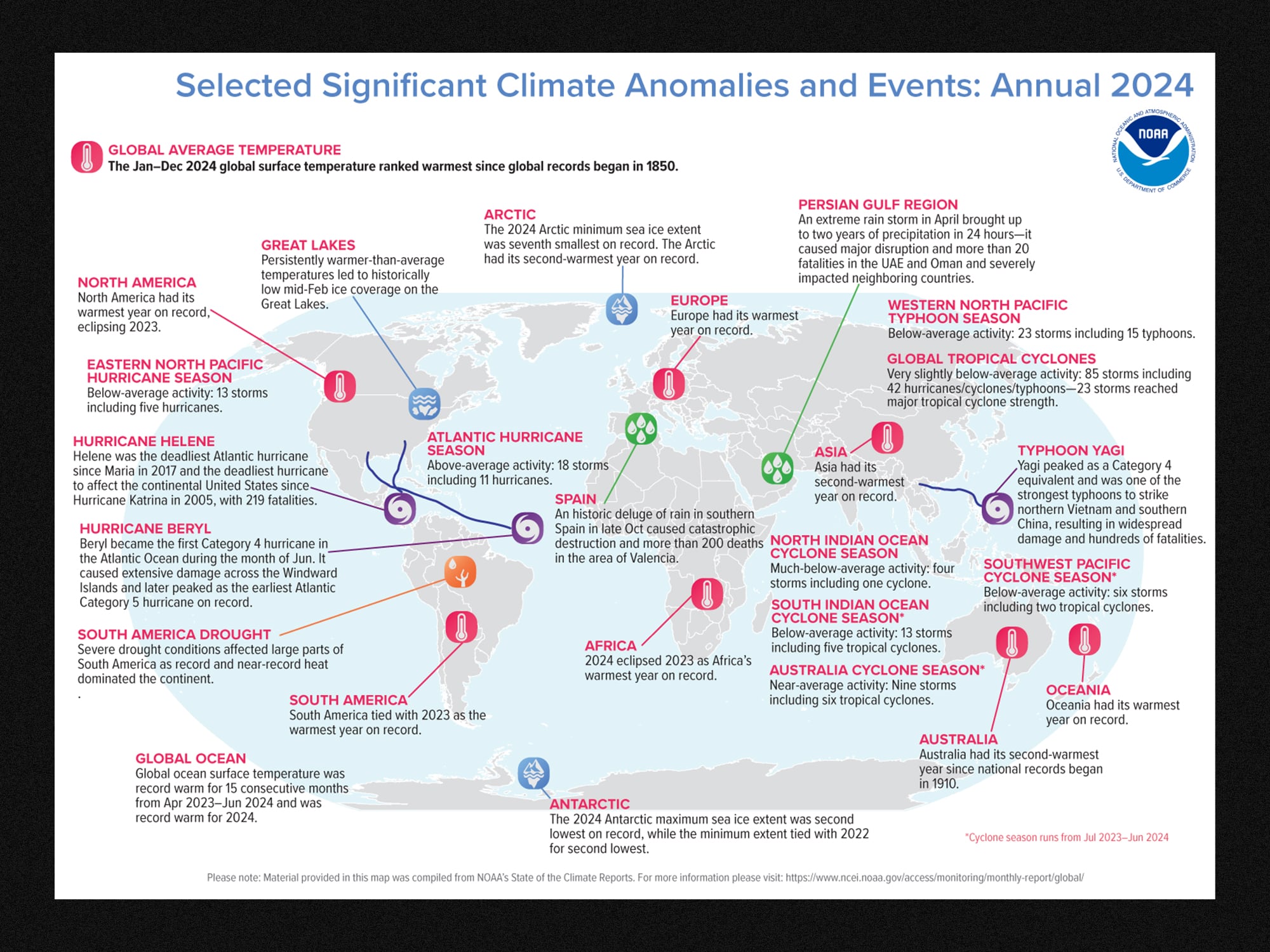 El mapa climático de 2024 pone a España en el punto de mira.