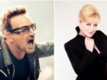 Angélica María confiesa un breve romance con Bono, de U2