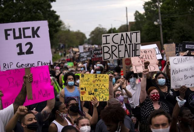 Protestas por la muerte de George Floyd.