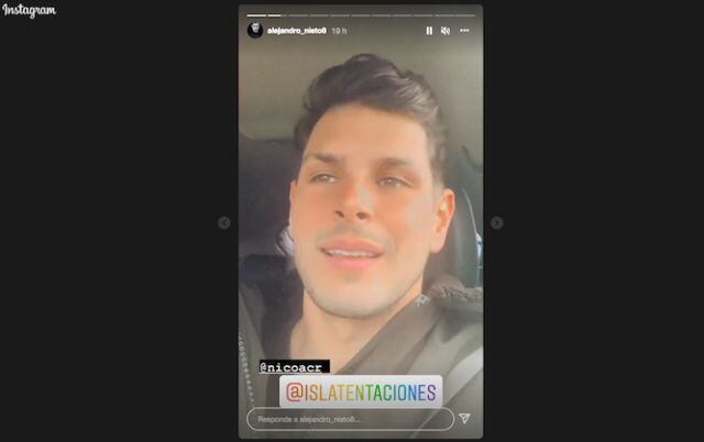 Alejandro Nieto en sus stories