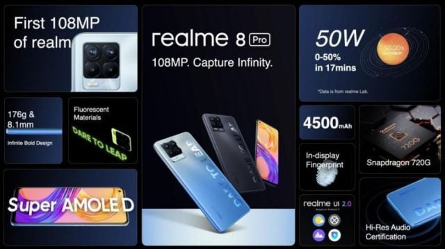 Realme 8 Pro. Tiene de todo.