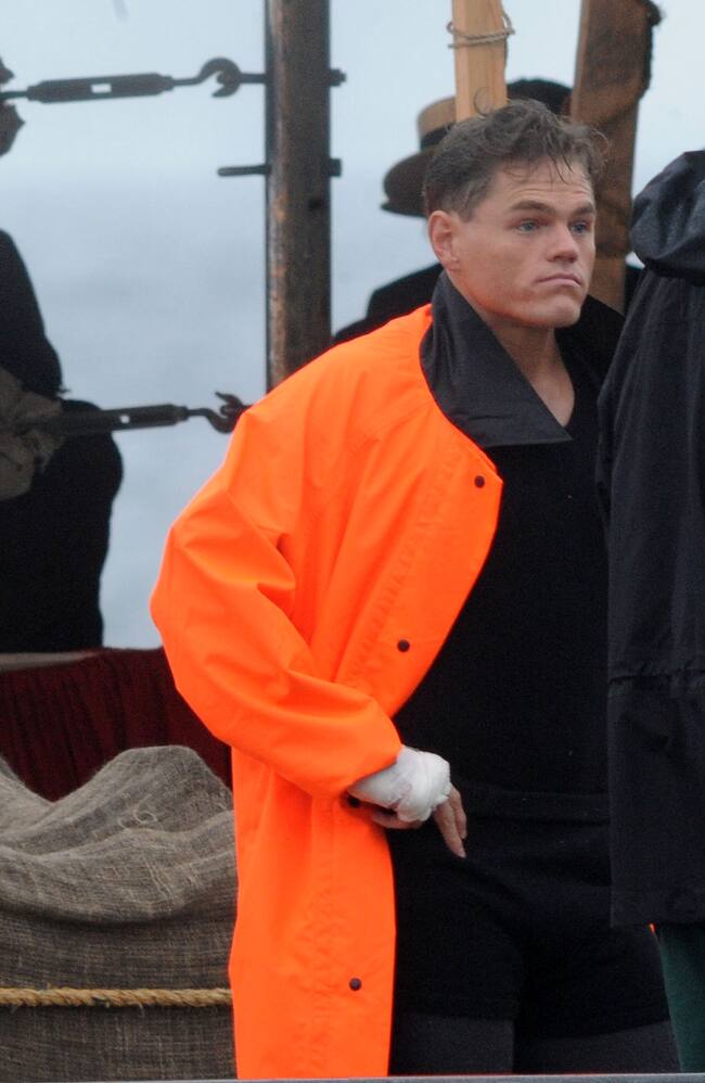 Devin Harjes, en una imagen del rodaje de Boardwalk Empire