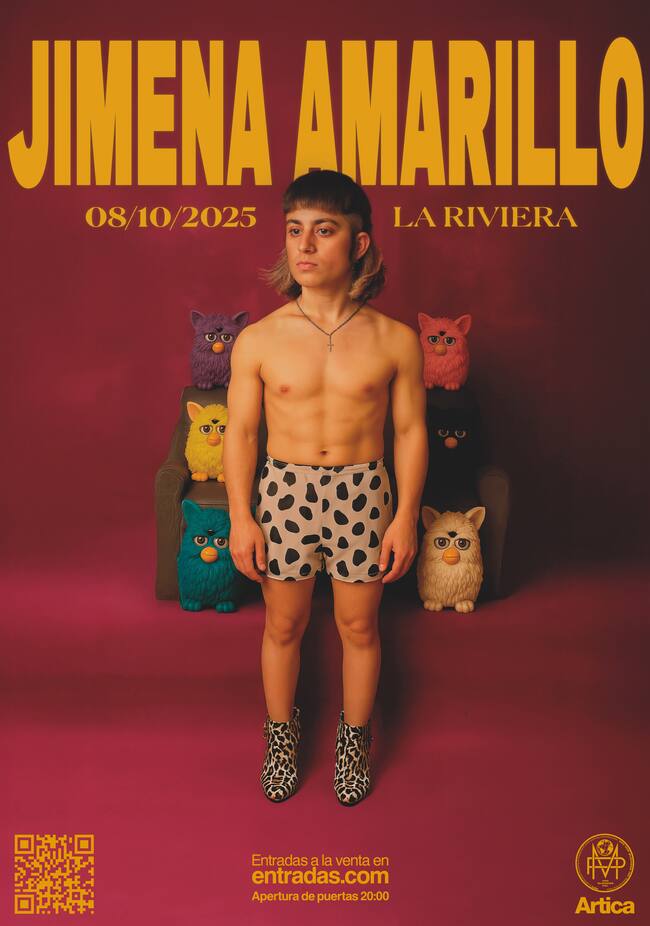 Cartel del concierto de Jimena Amarillo en La Riviera de Madrid. (Foto cedida por Mushroom Pillow)