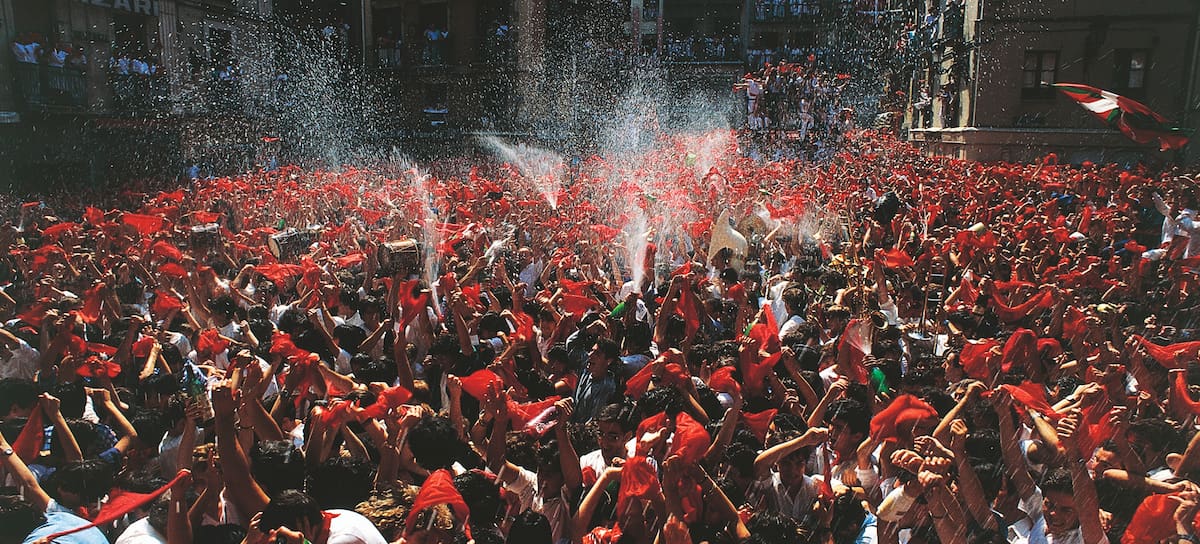 Celebración de Sanfermines en Pamplona