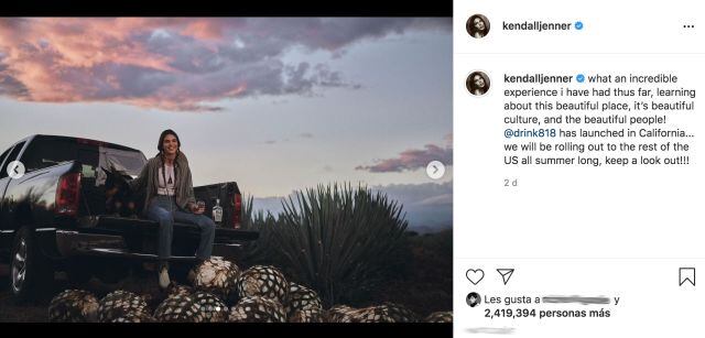 Critican a Kendall Jenner por apropiación cultural en su marca de tequila