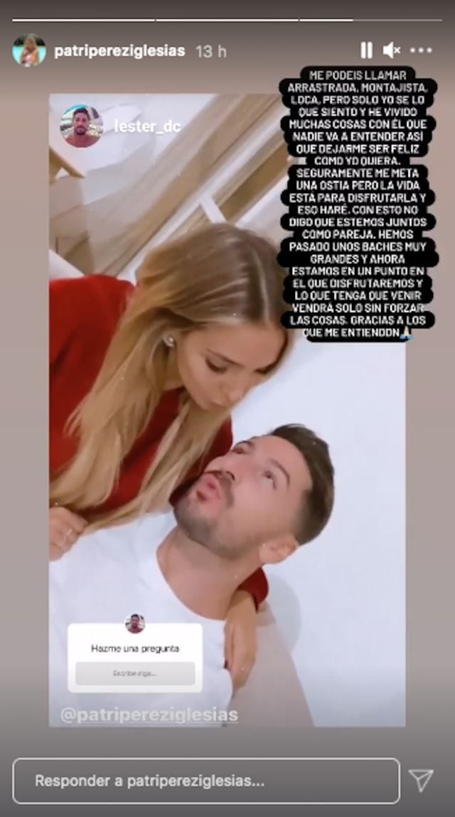 Stories de Instagram de @lester_dc y @patripereziglesias