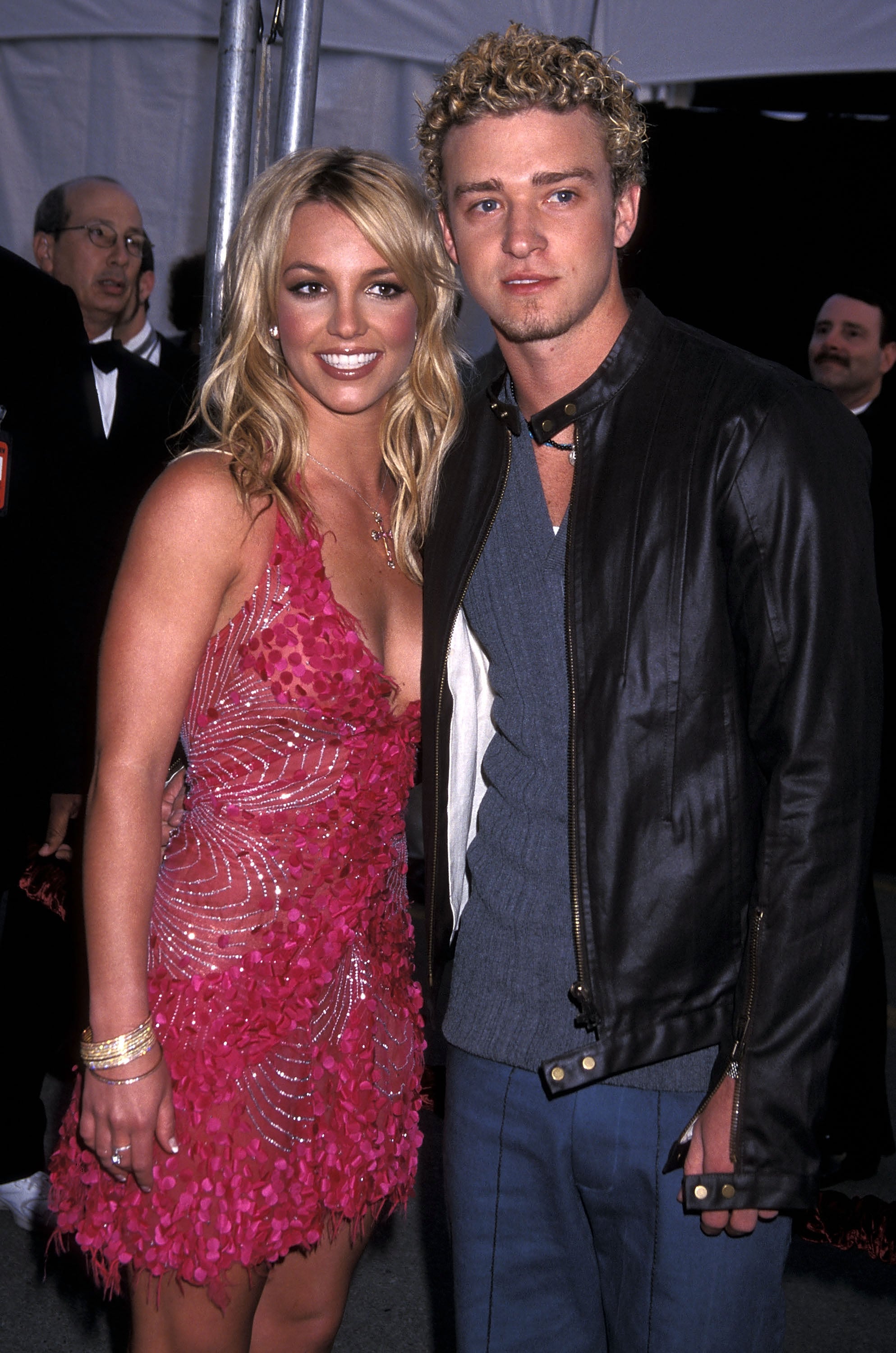 Britney Spears y Justin Timberlake en Los Ángeles, California, en 2002.