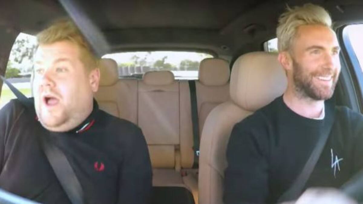 Adam Levine le aumentó la velocidad al Carpool Karaoke