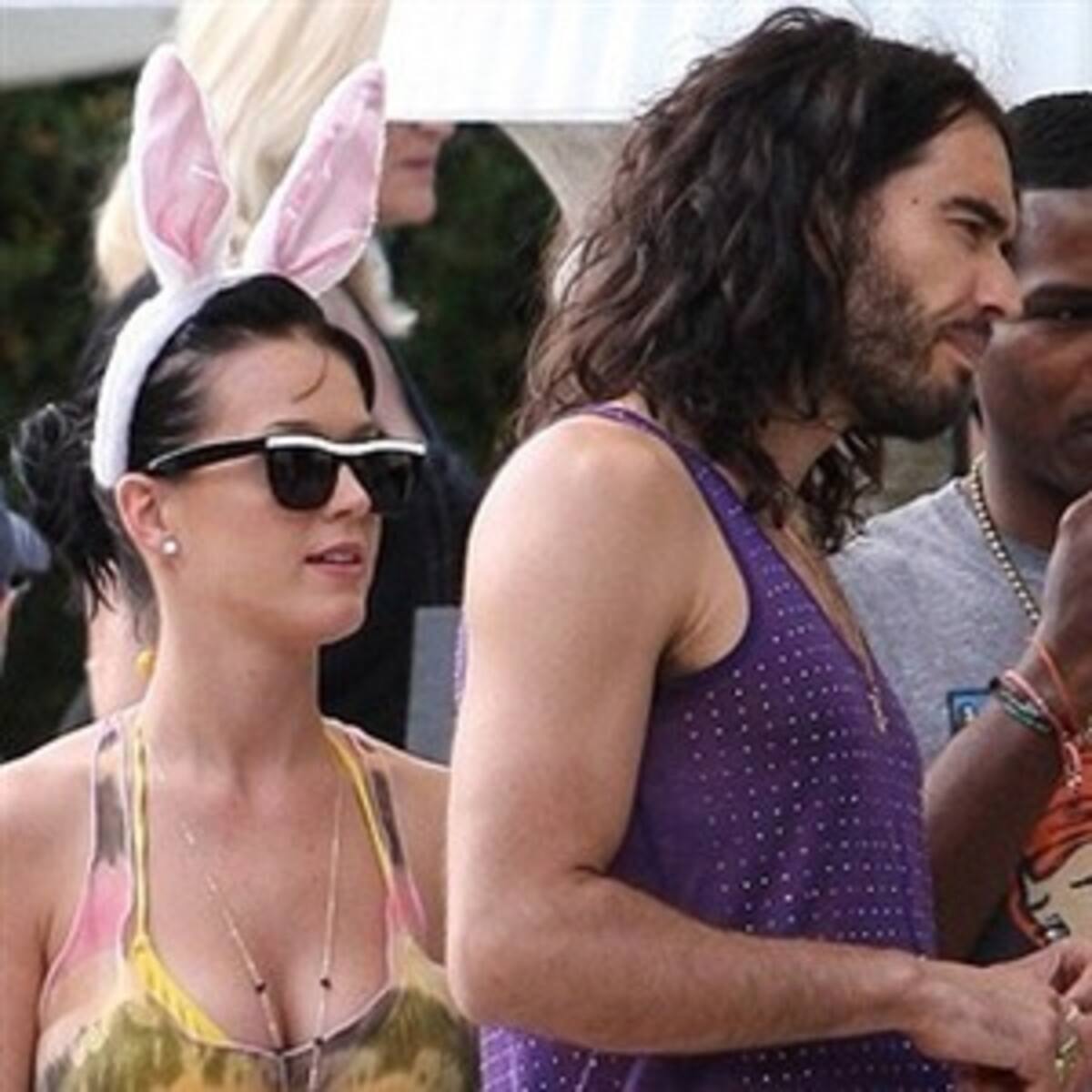 Katy Perry y Russell Brand, abuelos