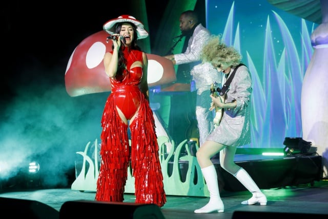 Katy Perry en el bautizo del Norwegian Prima