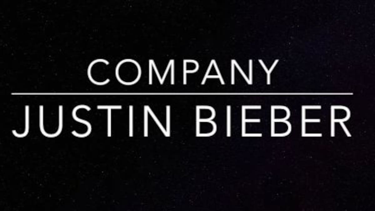 Así es "Company", el nuevo corte de Justin Bieber