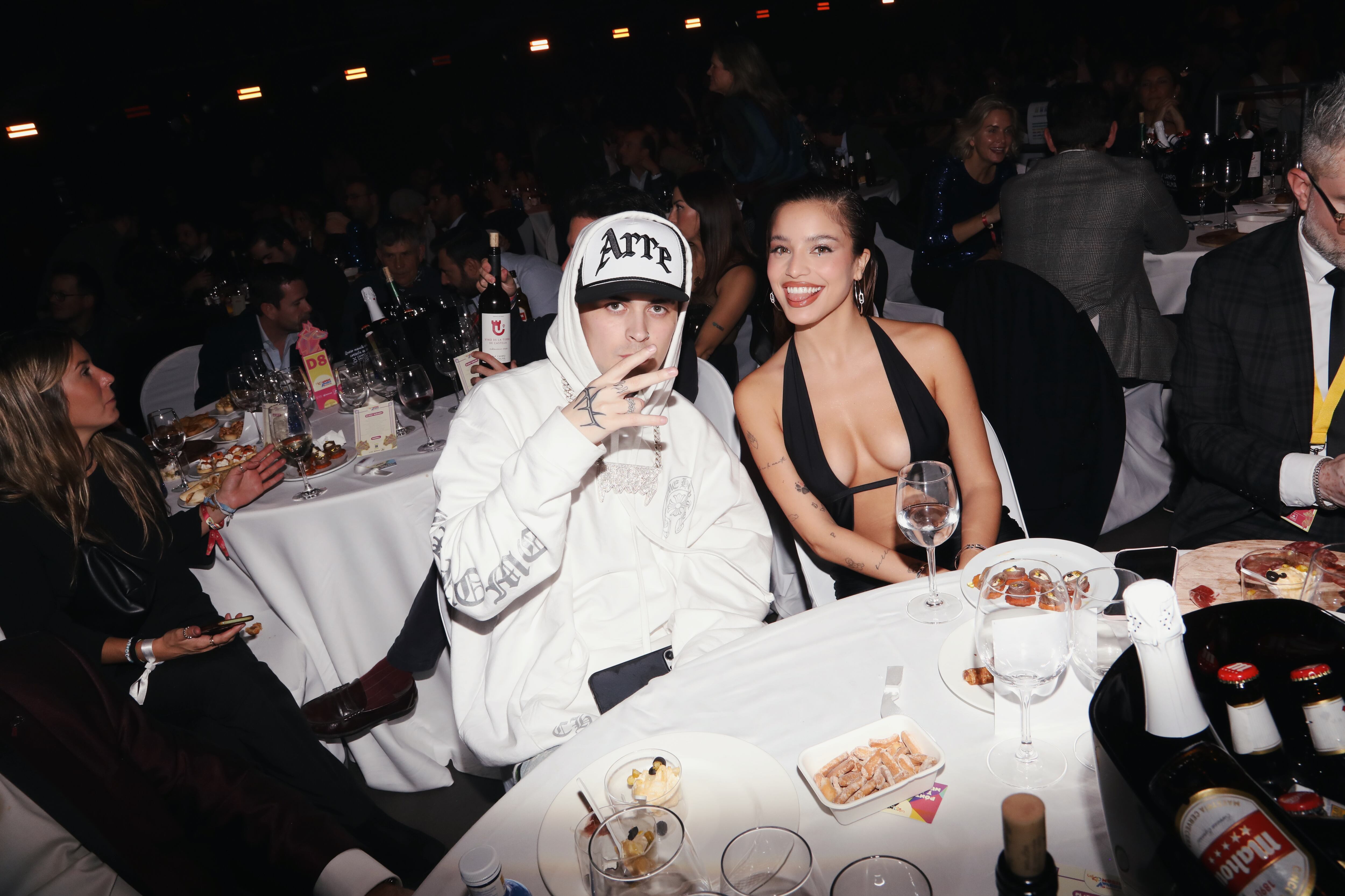 Emilia y Lit Killah, amigos compartiendo un buen rato.