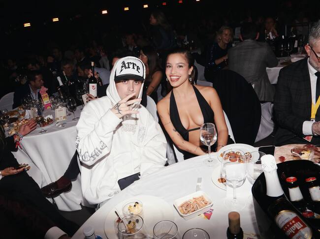 Emilia y Lit Killah, amigos compartiendo un buen rato.