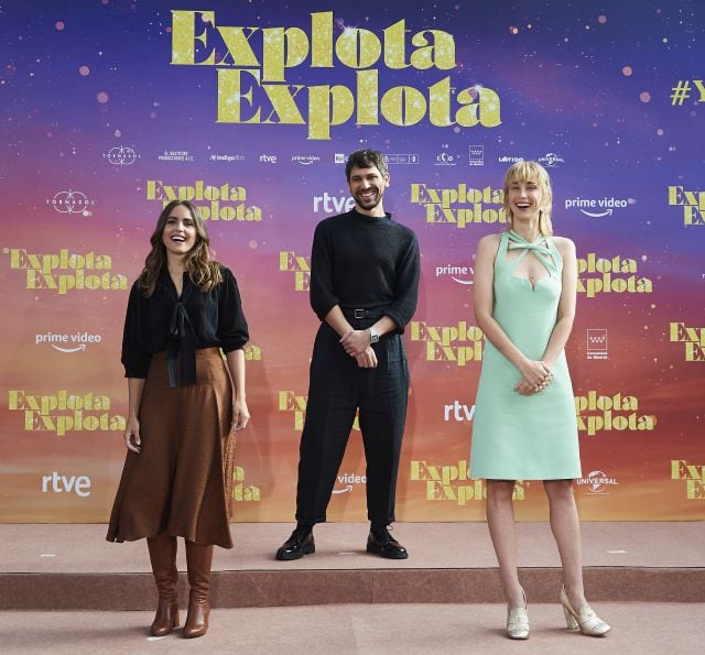 Nacho Álvarez con Verónica Echegui e Ingrid García-Jonsson en la presentación de &#039;Explota Explota&#039;