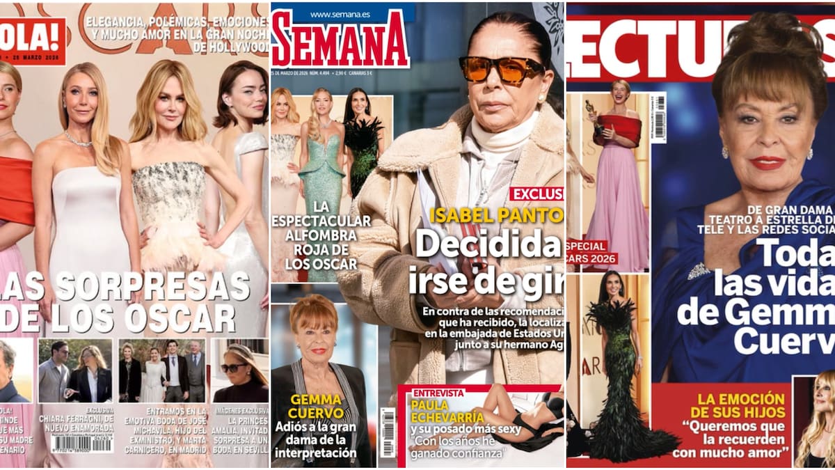 Las portadas de las revistas del corazón del 18 de marzo: Paula Echevarría, Chiara Ferragni, Óscar Casas y Ana Mena