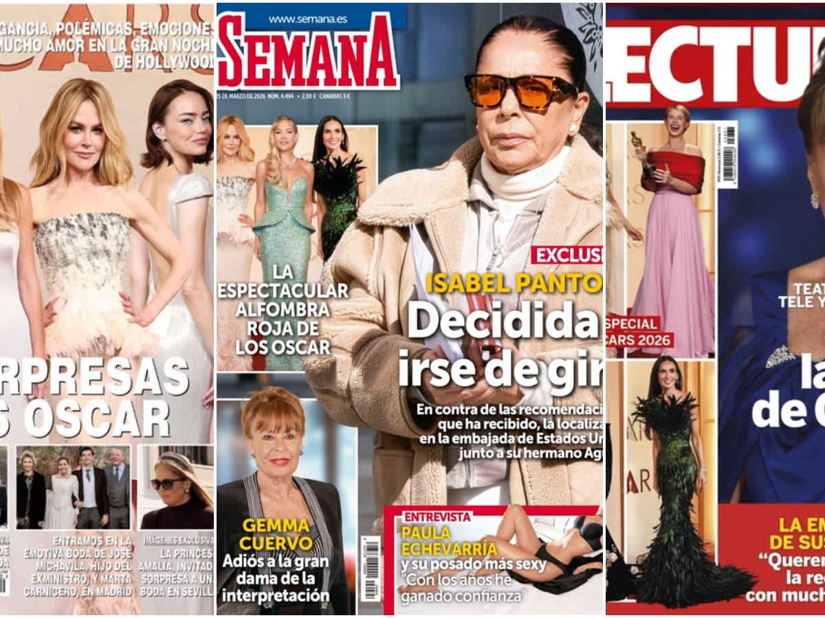 Las portadas de las revistas del corazón de hoy, 18 de marzo: Paula Echevarría, Chiara Ferragni, Óscar Casas y Ana Mena