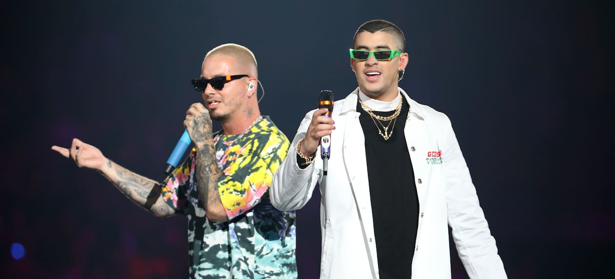 J Balvin y Bad Bunny, juntos en concierto en 2019