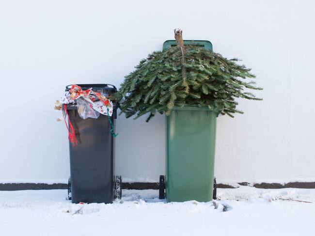 El desperdicio navideño, un problema para el medio ambiente.