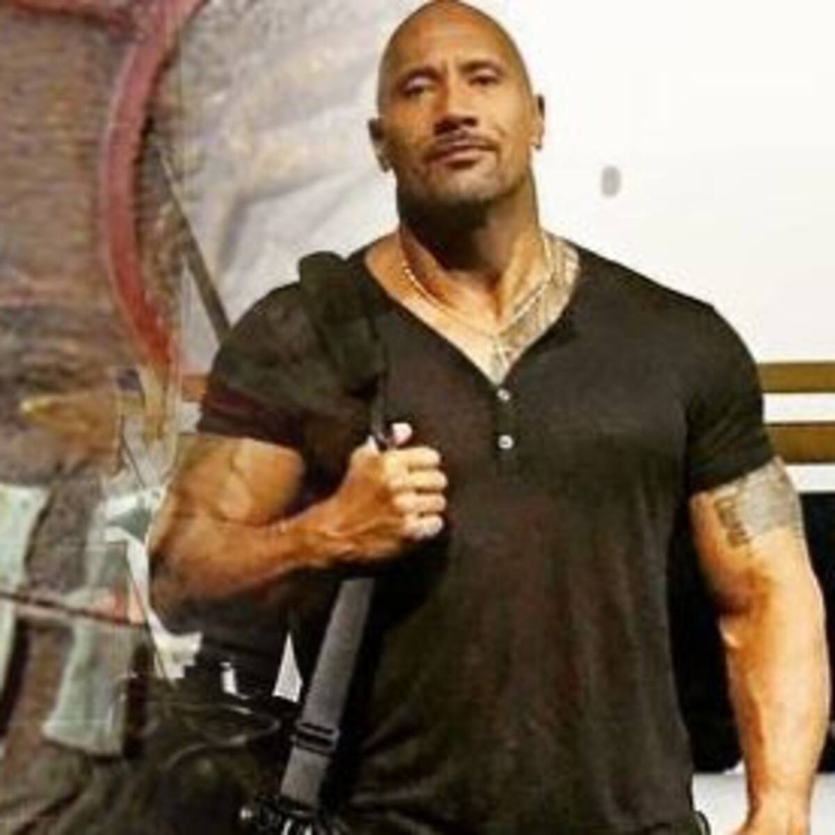Las primeras imágenes de The Rock en el set de Jumanji