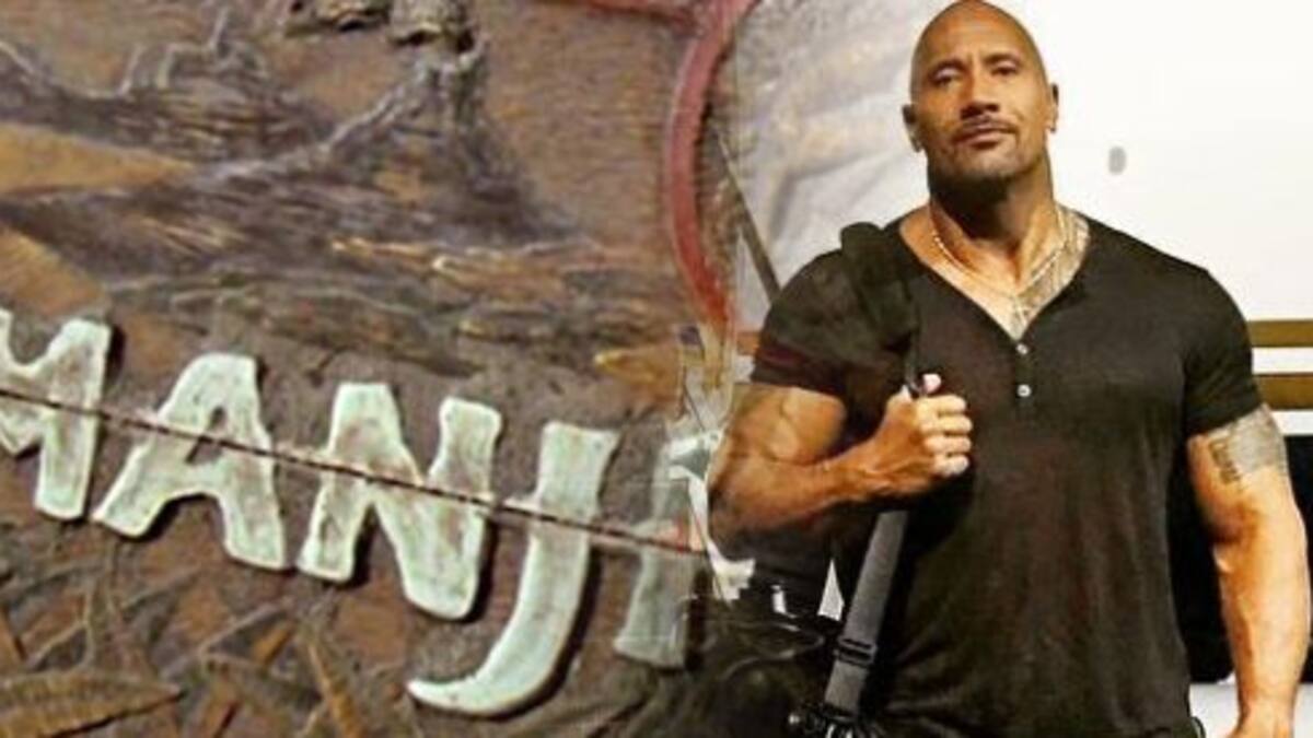 Las primeras imágenes de The Rock en el set de Jumanji
