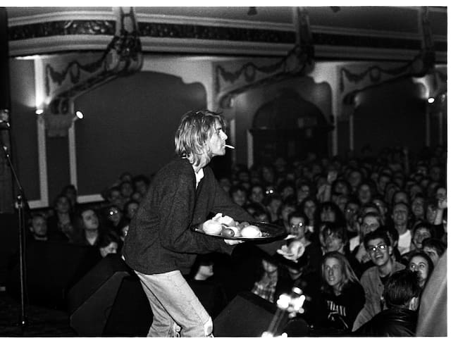 Nirvana, Kurt Cobain, Vooruit, Gante, Bélgica, 23/11/1991. (Foto de Goedefroit Music/Getty Images)