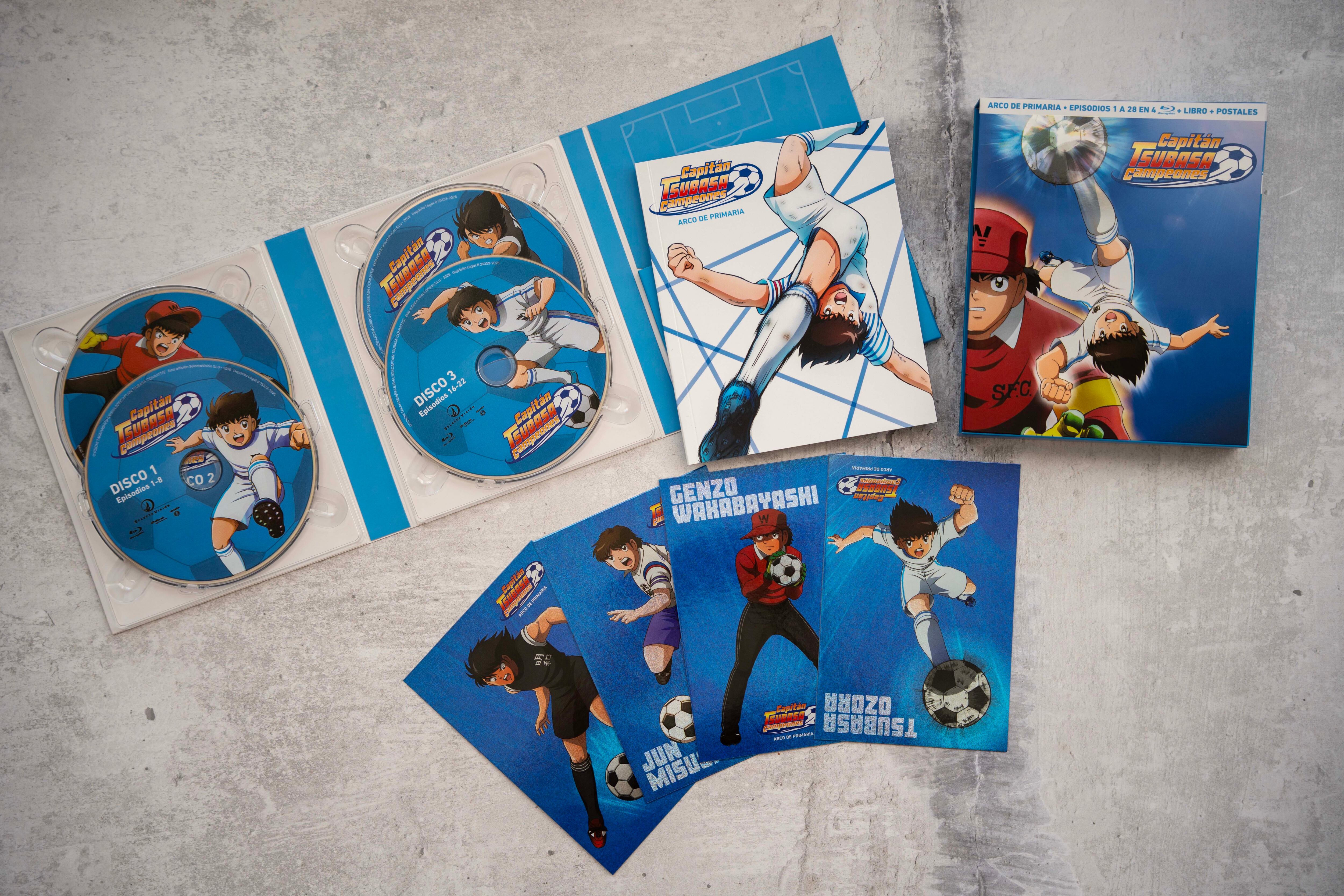 Edición de Captain Tsubasa en Blu-Ray de Selecta Visión.
