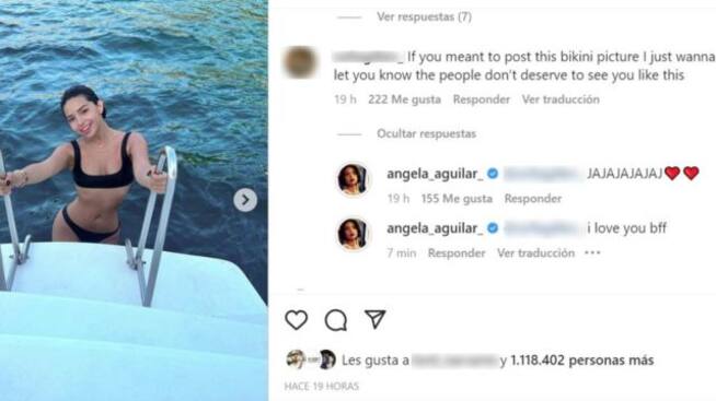 Ángela Aguilar llama la atención por la forma en que contesta