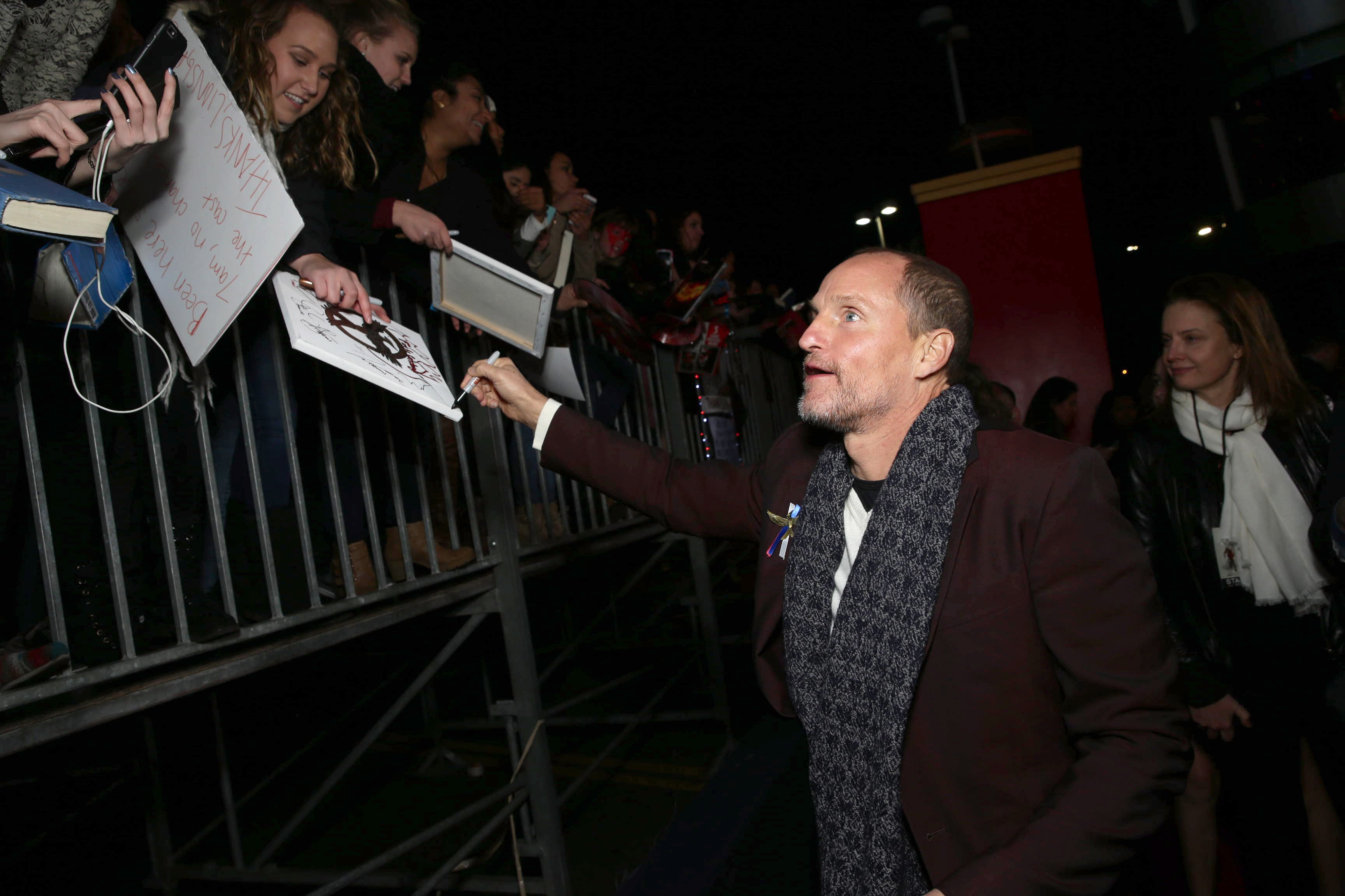 Woody Harrelson, que interpreta a Haymitch en la saga de &#039;Los Juegos del Hambre&#039;, en la premiere de &#039;Sinsajo: Parte 2&#039; en Los Ángeles el 16 de noviembre de 2015. / Eric Charbonneau/Getty