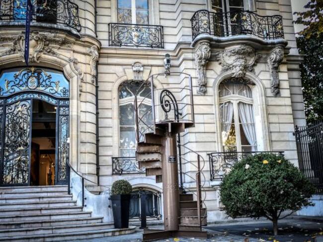 Un tram de l'escala de la Torre Eiffel