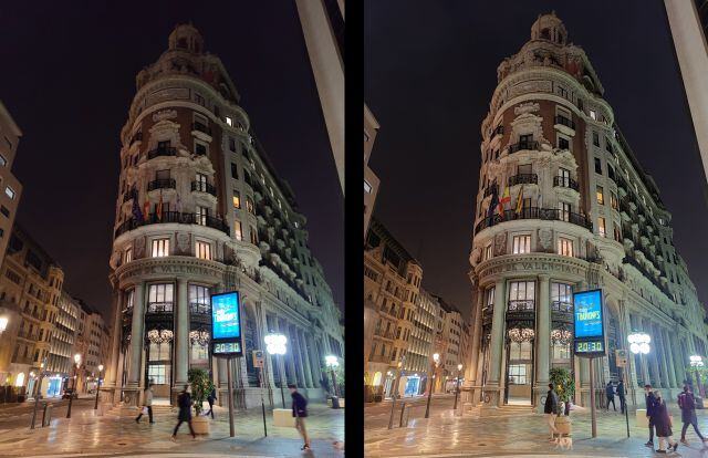 El modo noche hace "lo que tiene que hacer". Sin pasarse.