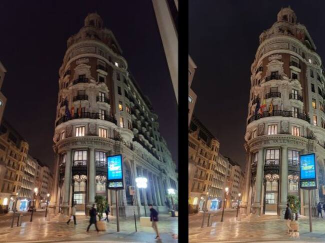 El modo noche hace "lo que tiene que hacer". Sin pasarse.