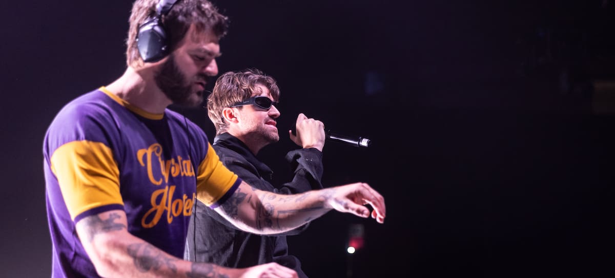 Alex Pall y Andrew Taggart (The Chainsmokers), durante una sesión