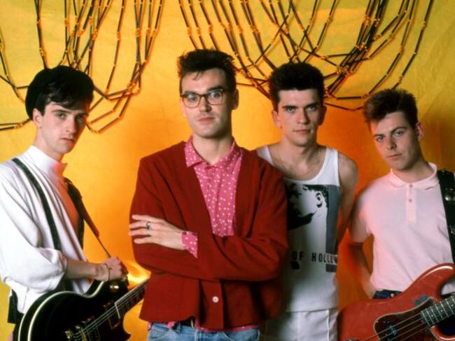 Johnny Marr, Morrissey, Mike Joyce y Andy Rourke, integrantes de The Smiths en 1985.
