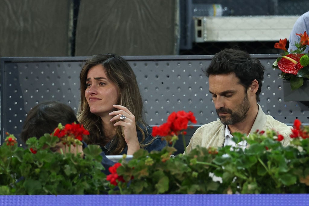 Irene Esser junto a Iván Sánchez en el Mutua Madrid Open de 2022