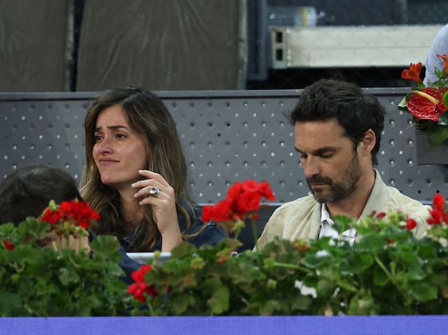 Irene Esser junto a Iván Sánchez en el Mutua Madrid Open de 2022
