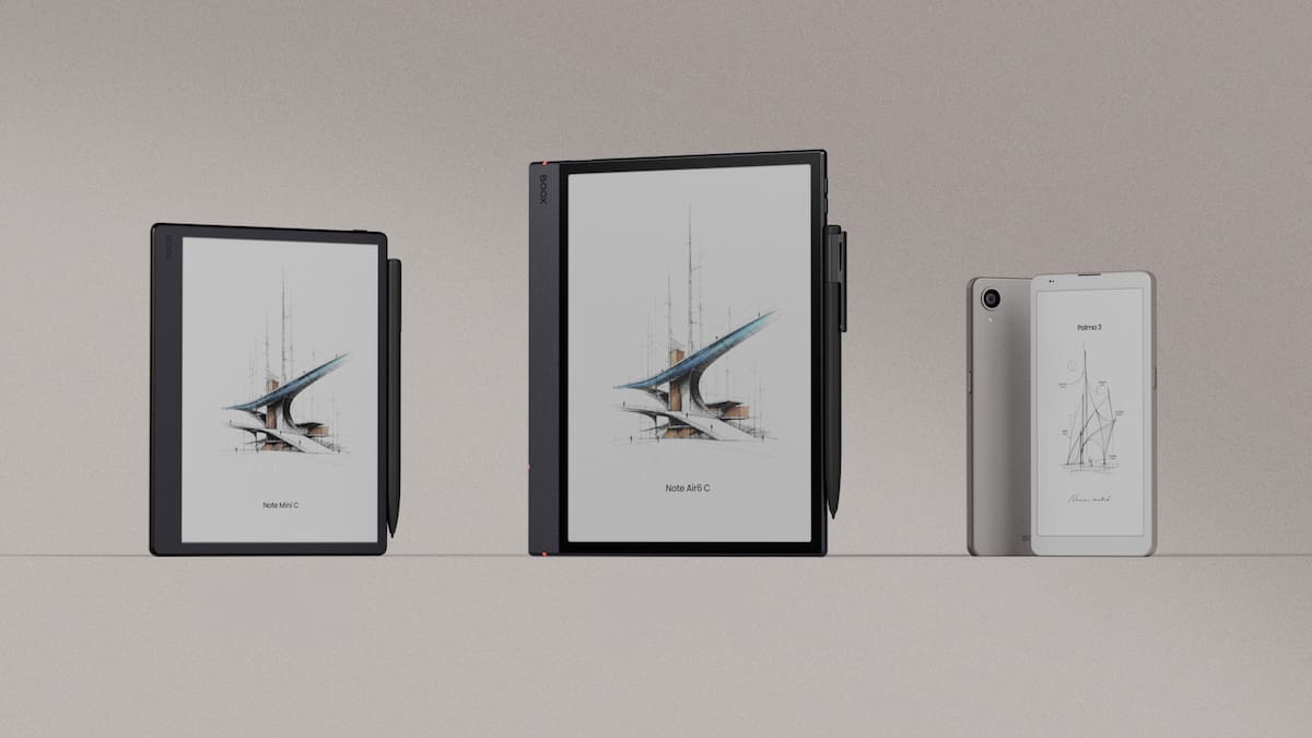 BOOX renueva su catálogo de tinta electrónica con los nuevos Note Air6 C, Note Mini C y Palma 3