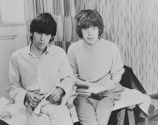 Mick Jagger y Keith Richards, alrededor de 1963.