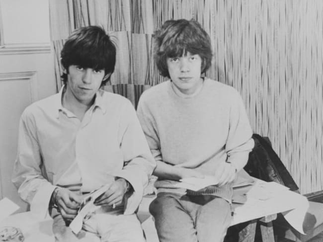 Mick Jagger y Keith Richards, alrededor de 1963.