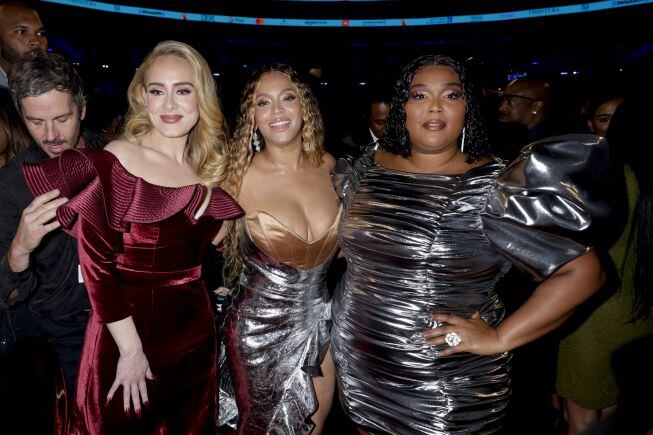 Adele, Beyoncé y Lizzo en los Premios Grammy 2023.