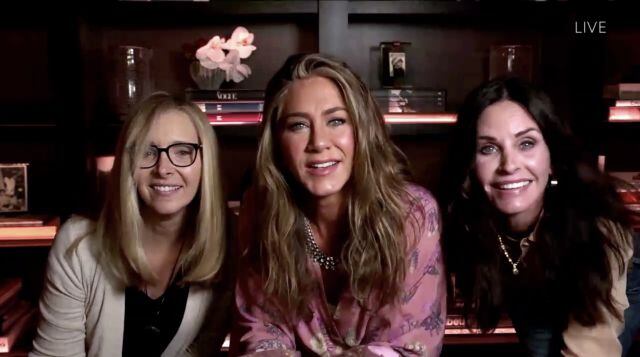 Lisa Kudrow, Jennifer Aniston y Courteney Cox, juntas en los Emmy 2020.