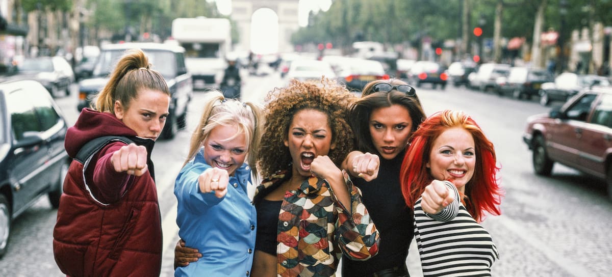 Las Spice Girls en París en el 1996