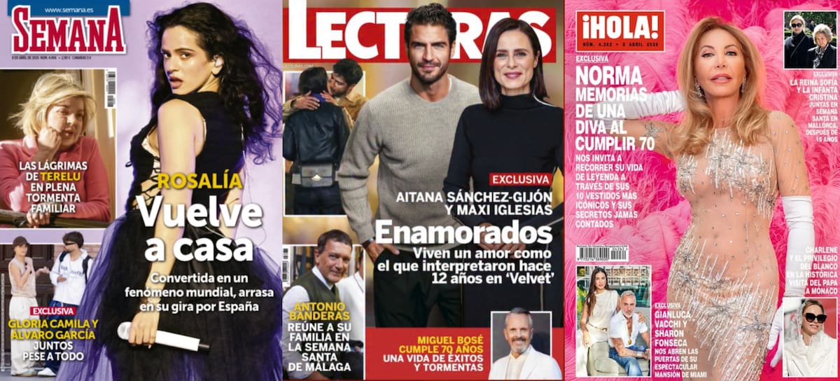 Las portadas de las revistas del corazón de hoy, 1 de abril (Instagram)