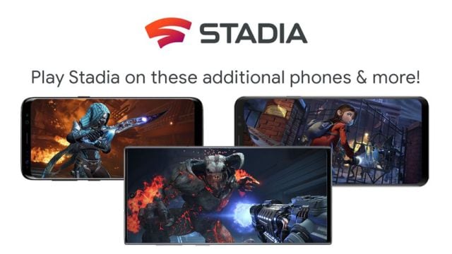 Google Stadia ahora más teléfonos móviles