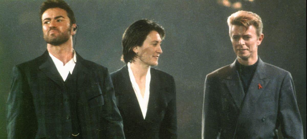 George Michael, K. D. Lang y David Bowie