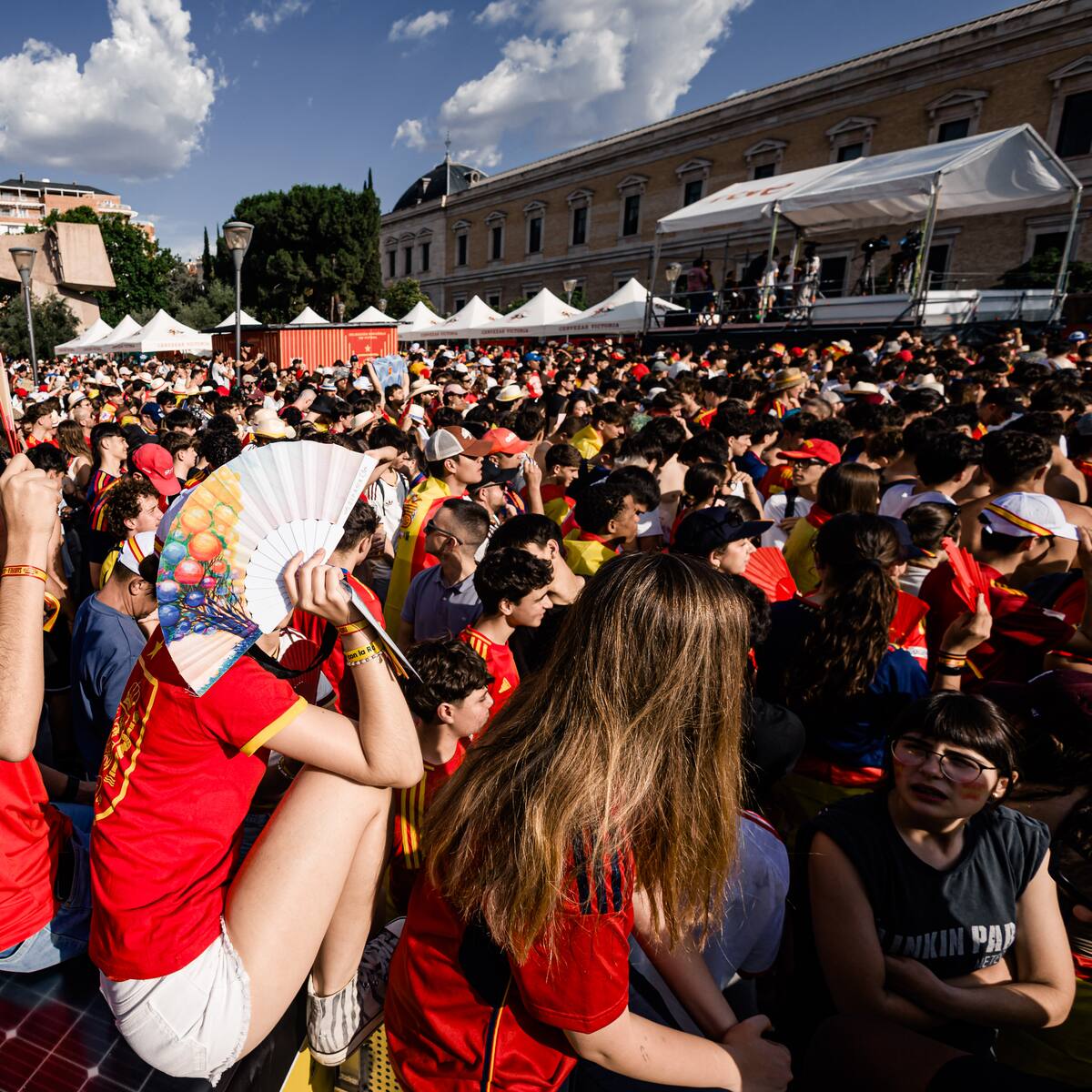 ¿Se abrirá la fan zone de la Selección Española en Madrid (Colón) si los partidos son de noche?