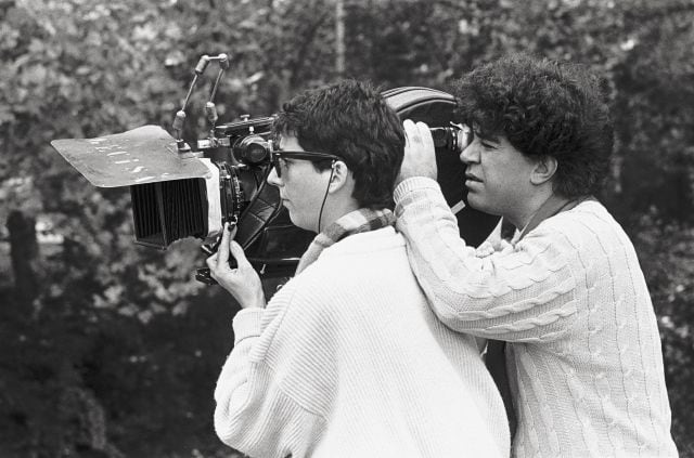 Pedro Almódovar durante el rodaje de la película &#039;Matador&#039; de 1986.