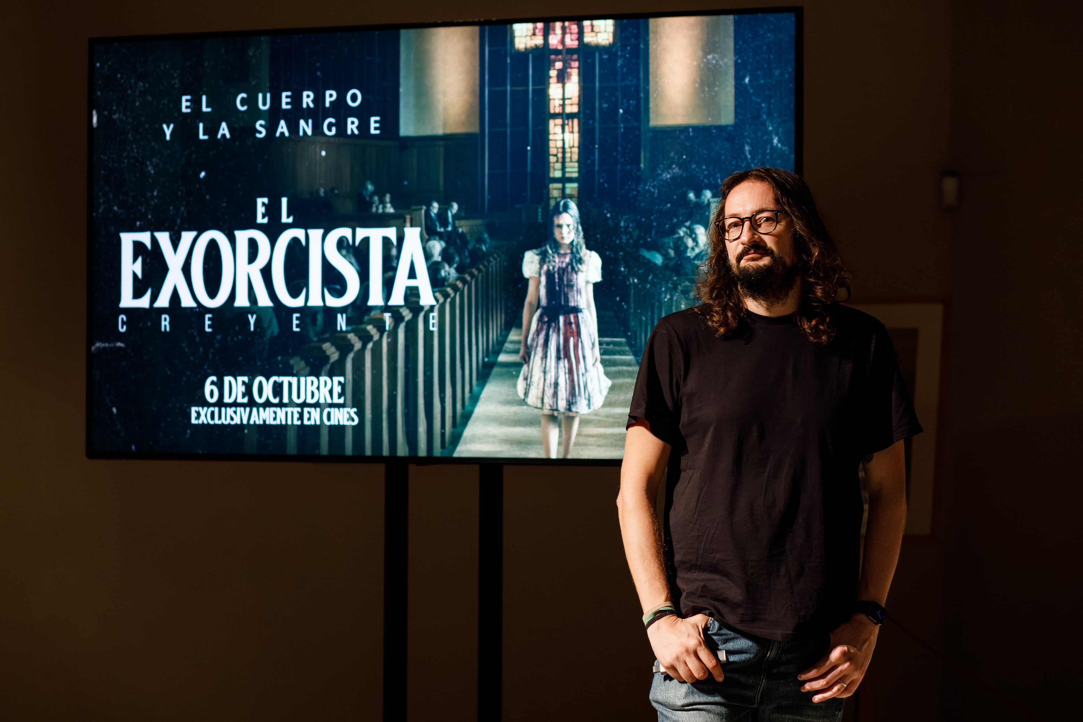 Albert Soler durante la conferencia sobre &#039;El Exorcista: Creyente&#039;.