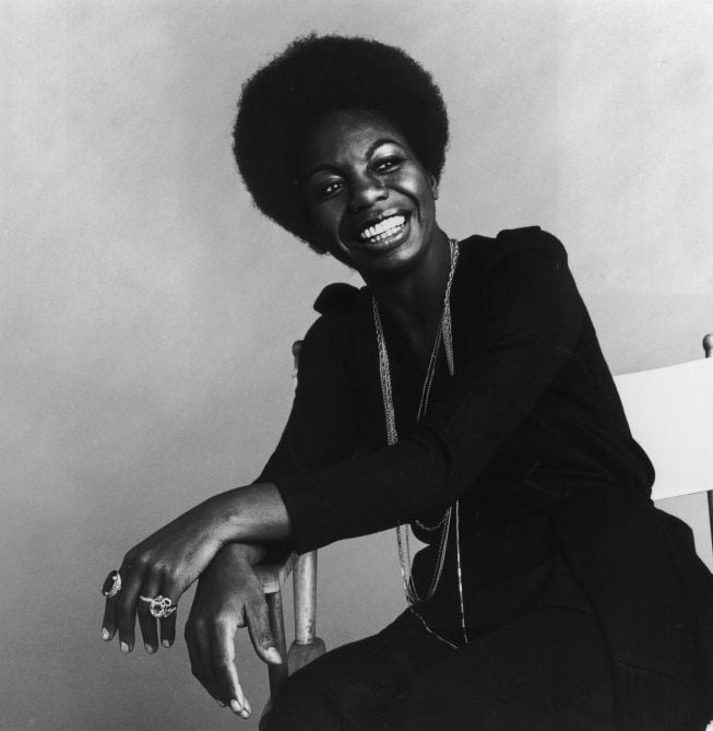 La cantante Nina Simone.